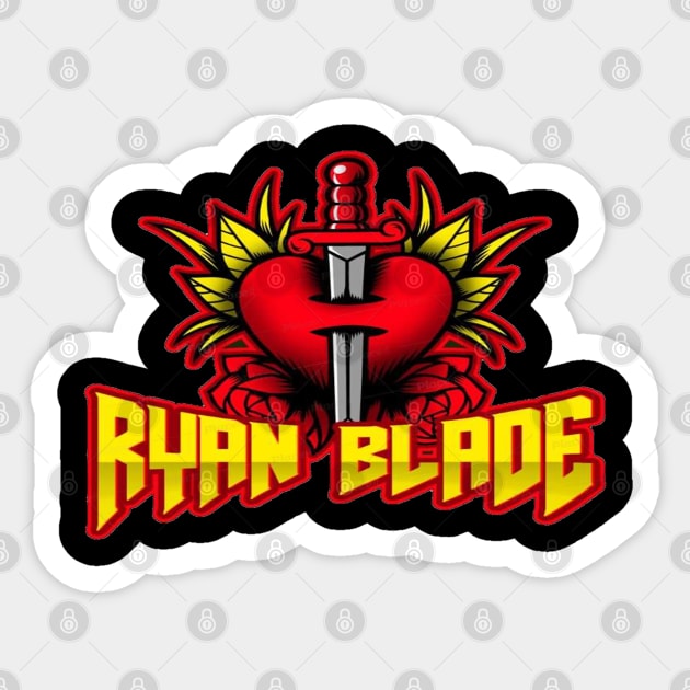 Ryan Blade Logo 1 Sticker by SGW Backyard Wrestling